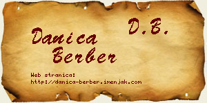 Danica Berber vizit kartica